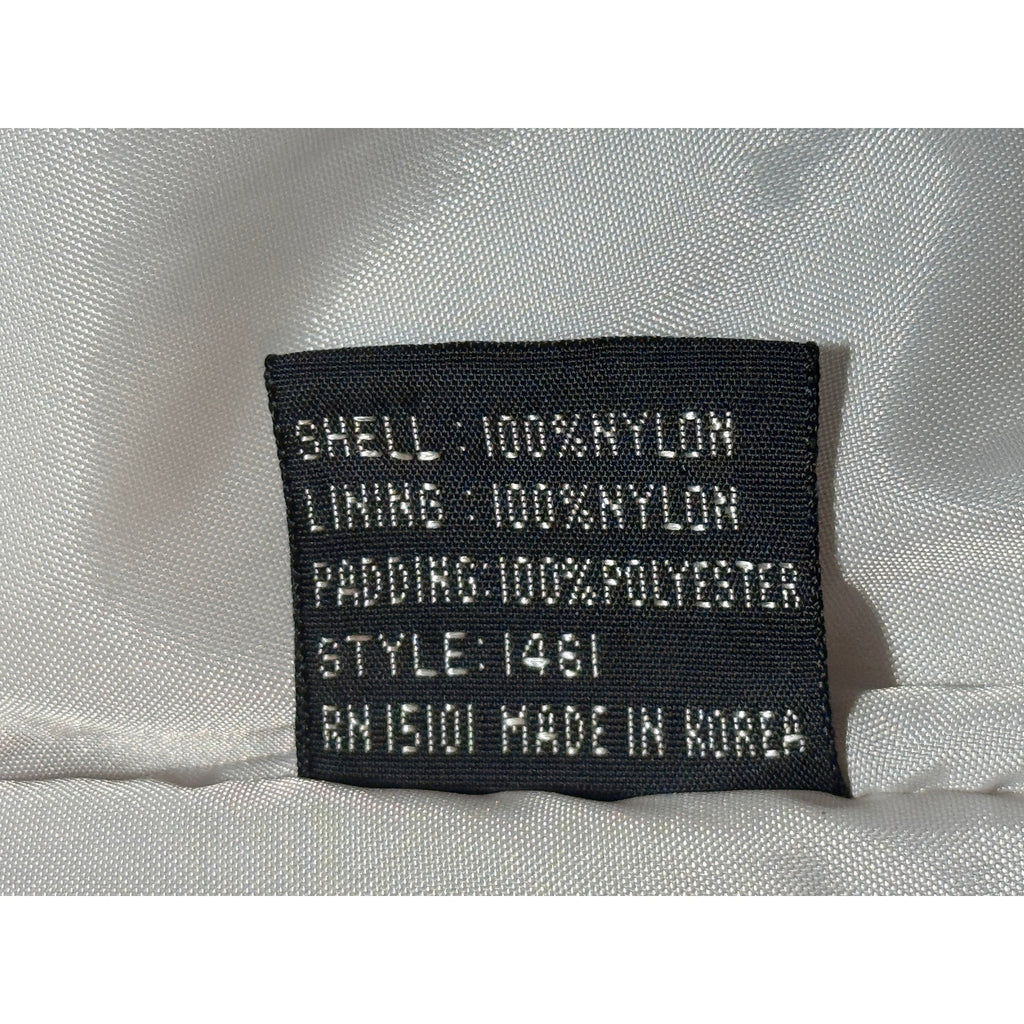 Vintage Current Seen Puffer Jacket & Vest Gray Beige Zip-Off Sleeves XL Korea