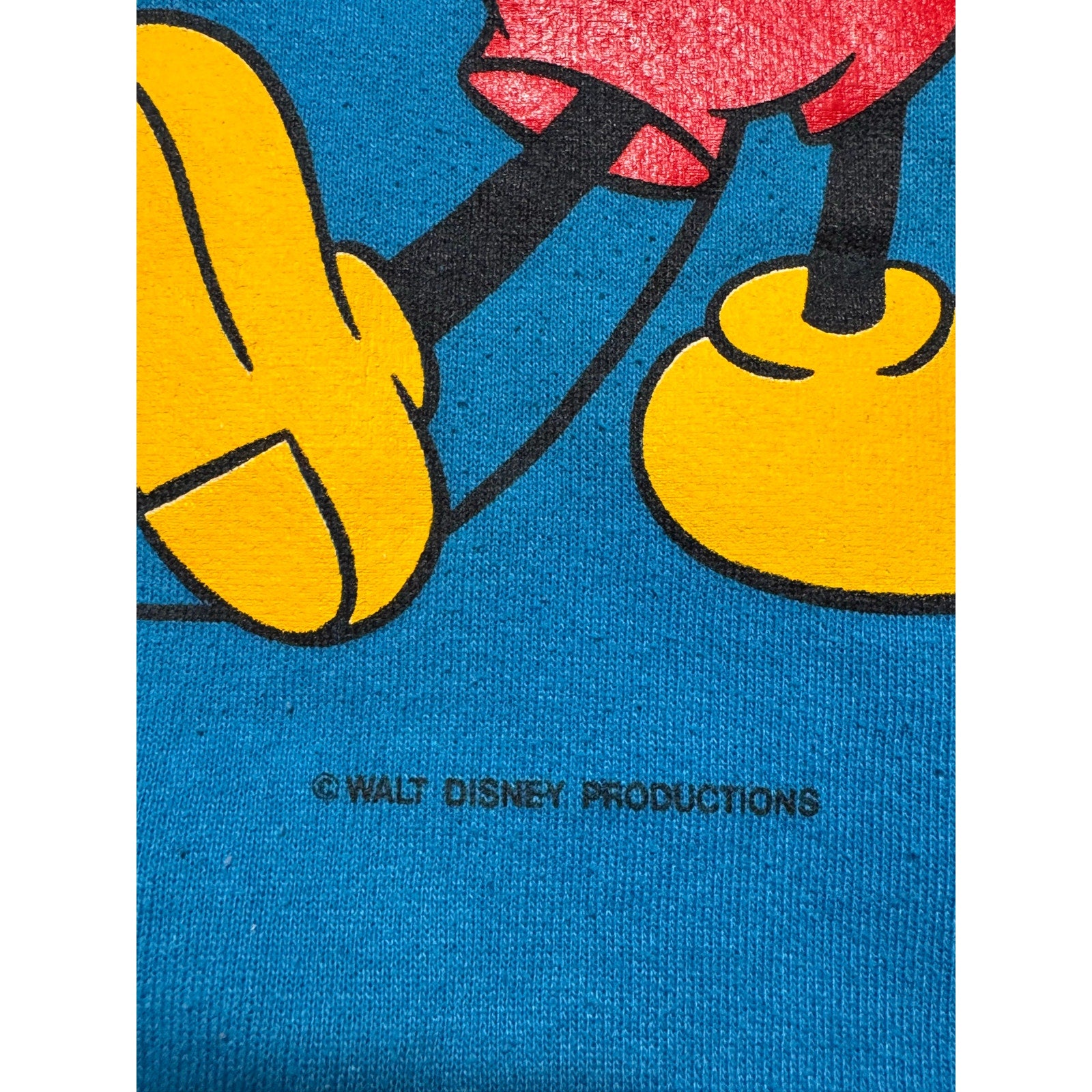 Vintage Mickey Mouse Sweatshirt XL USA Jerzees 90s Disney Crewneck Blue Graphic