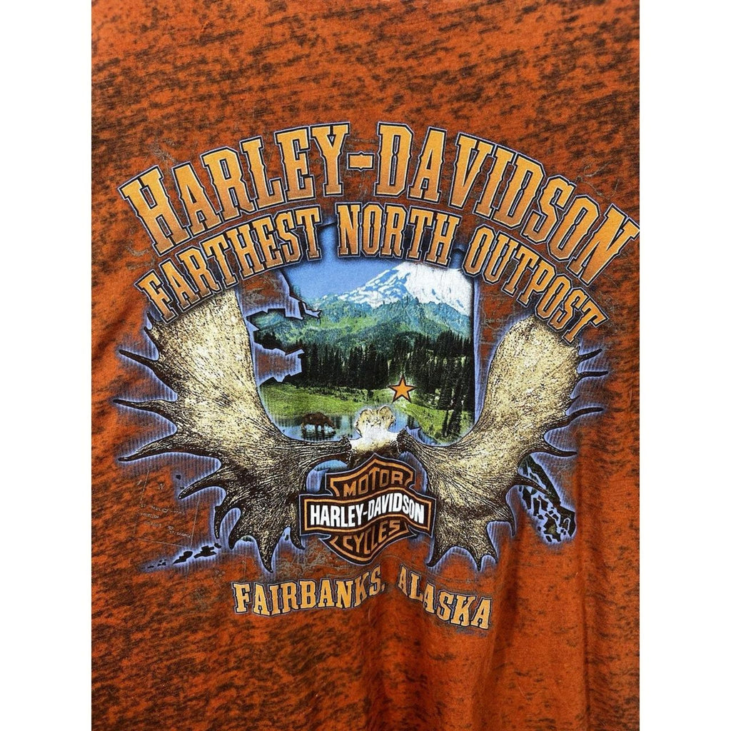 Vintage 2000s Harley-Davidson Fairbanks Alaska T-Shirt - Size 2XL