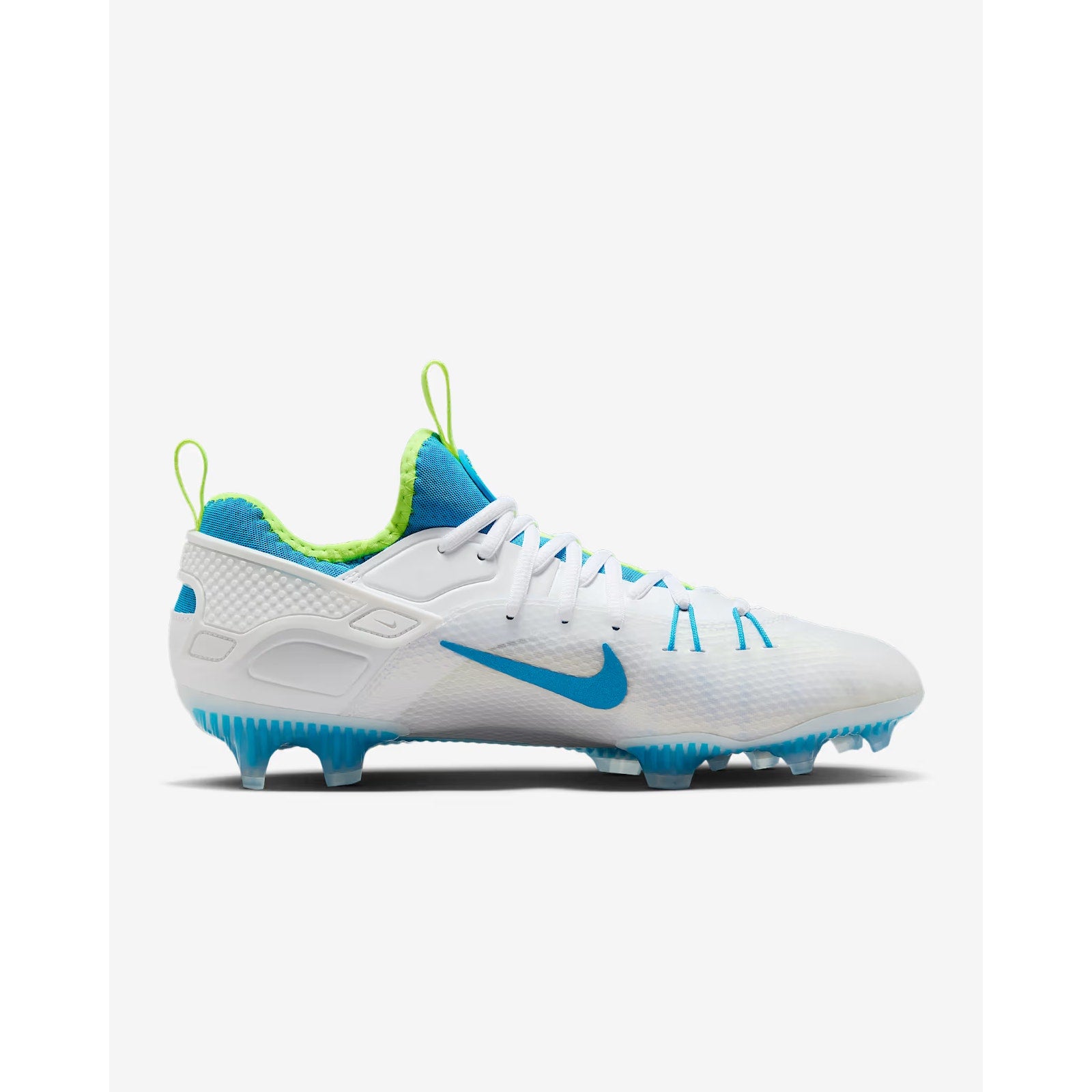 Nike Huarache 9 Elite LAX SE Lacrosse Cleats Men 6 / W 7.5 White Volt FV6147-100
