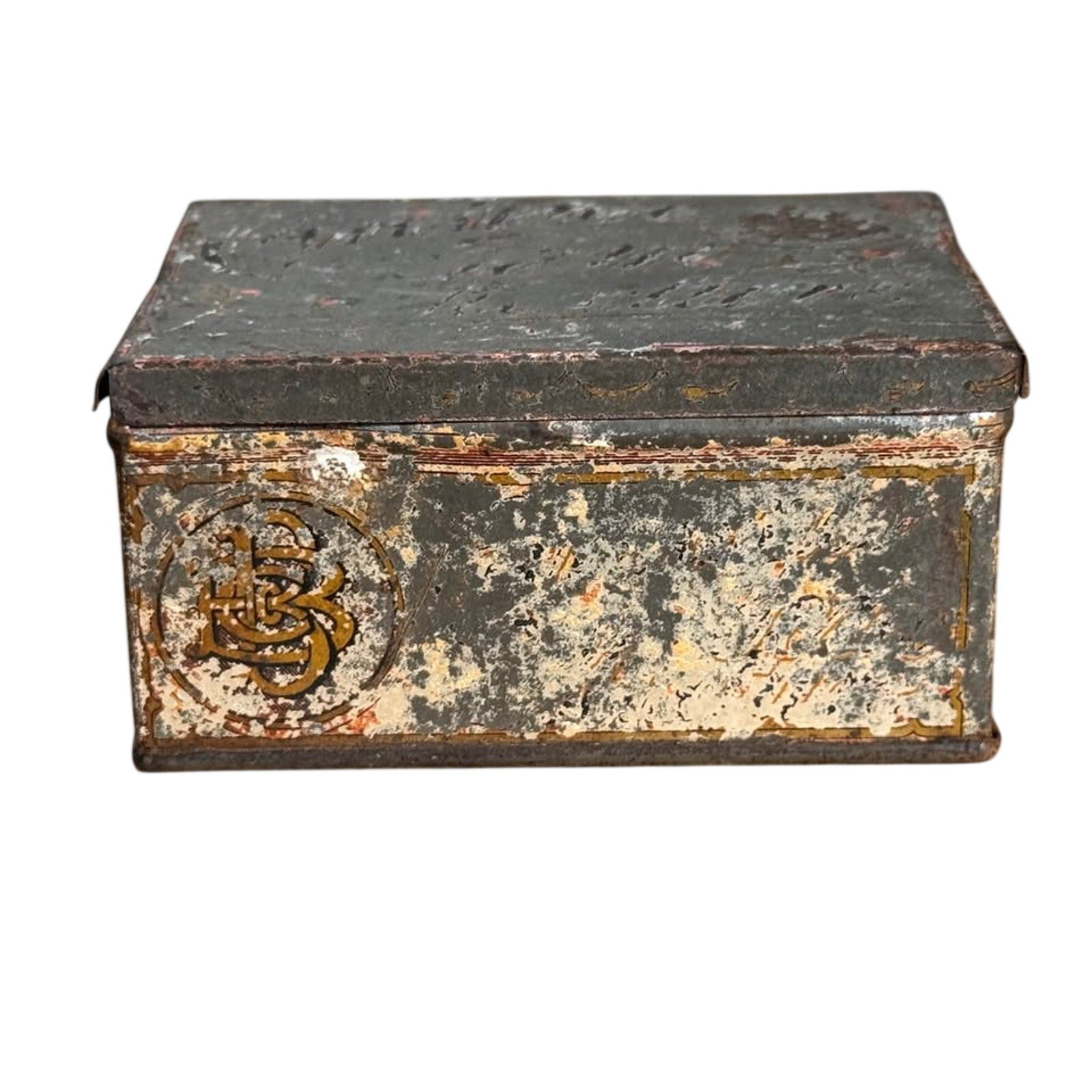 Antique 1890-1910 Carolina Gem Long Cut Tobacco Tin Brown Bros Winston NC Vintage
