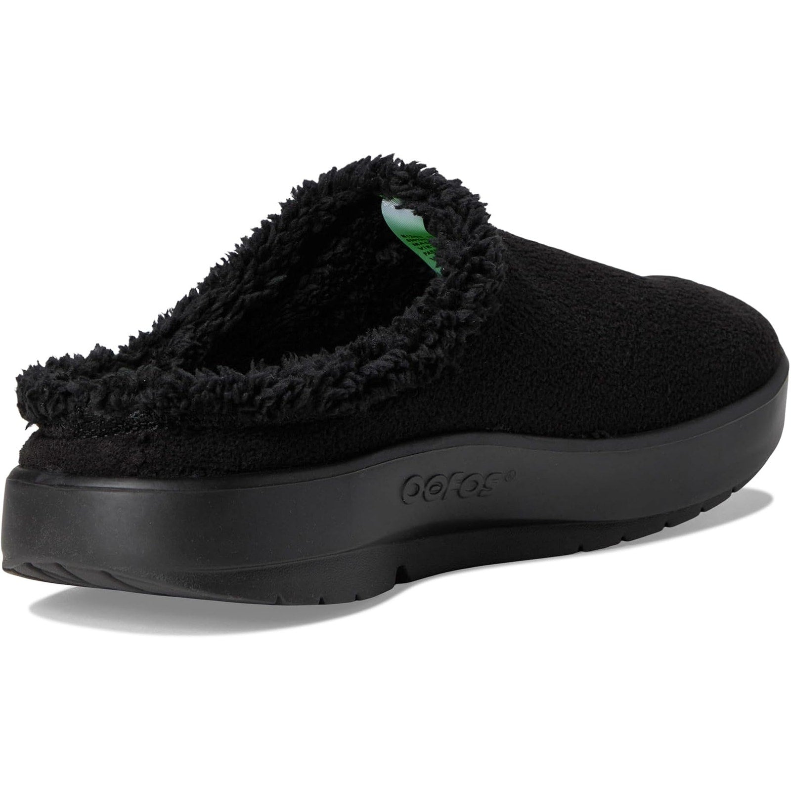 OOFOS OOcoozie Mule Black Fleece Lined Recovery Slip On Men’s Size 12