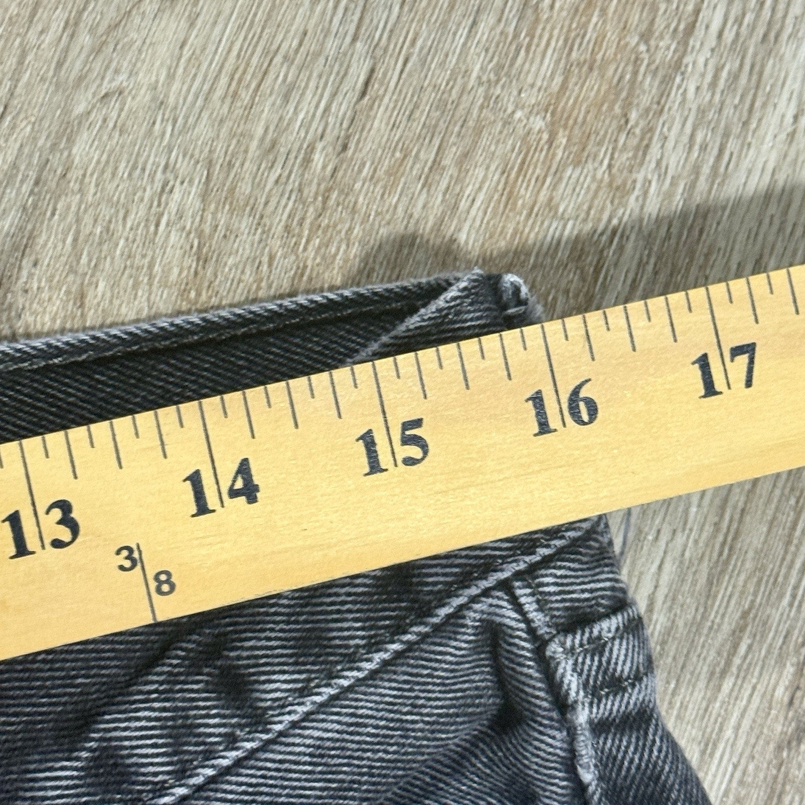 Levi's 505 Regular Fit Jeans Mens 32x29 Gray Black Straight Leg Denim VTG Y2K