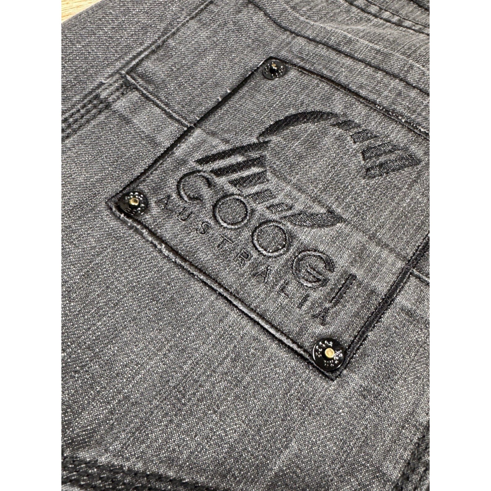 Y2K COOGI Australia Men’s Sz 42 x 35 Denim Jeans w/ Embroidered Logos Big Baggy