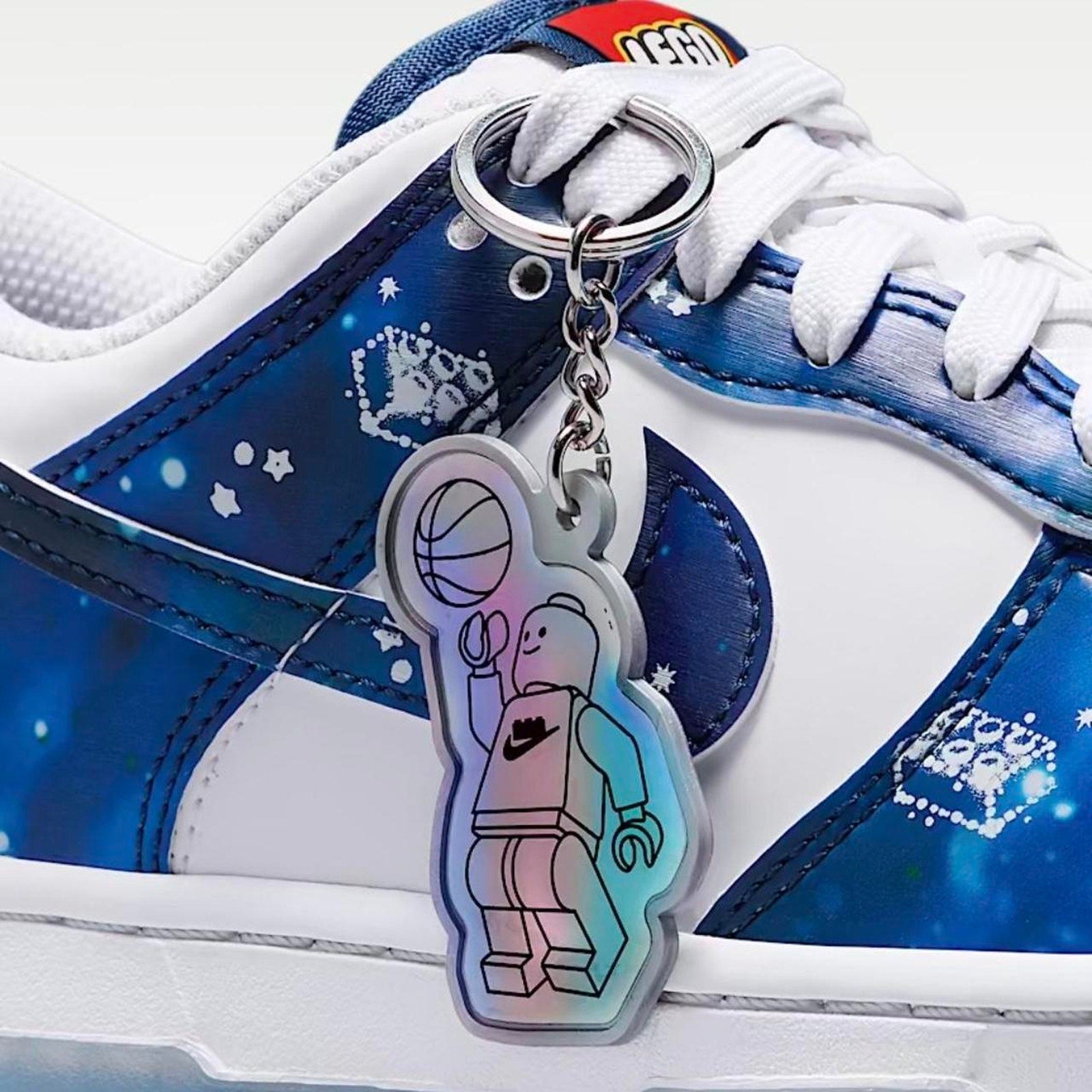 Nike Dunk Low x LEGO Blue Galaxy sz 5Y Women's 6.5 NWT Space Theme SB Style
