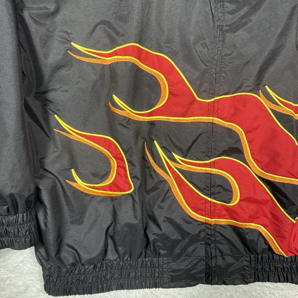 Speed Zone Race Gear Flame Racing Jacket VTG Y2K 2XL Lifetime KIA Hot Rod USA