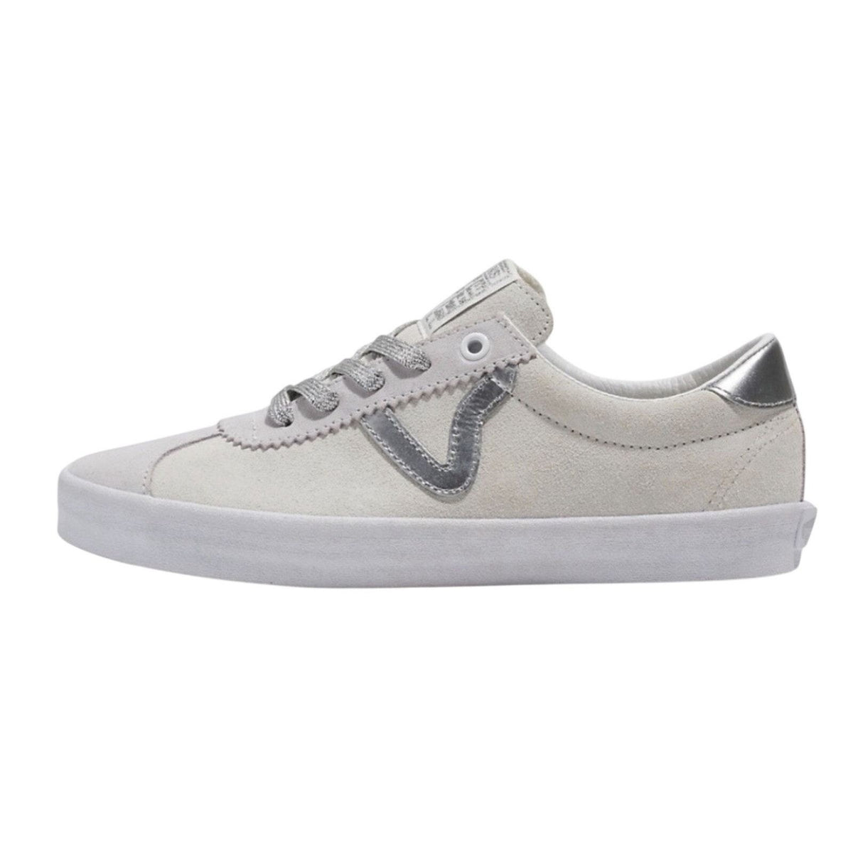Vans Sport Low High Shine Grey Blanc De Blanc Suede Men’s 6 / Women’s 7.5