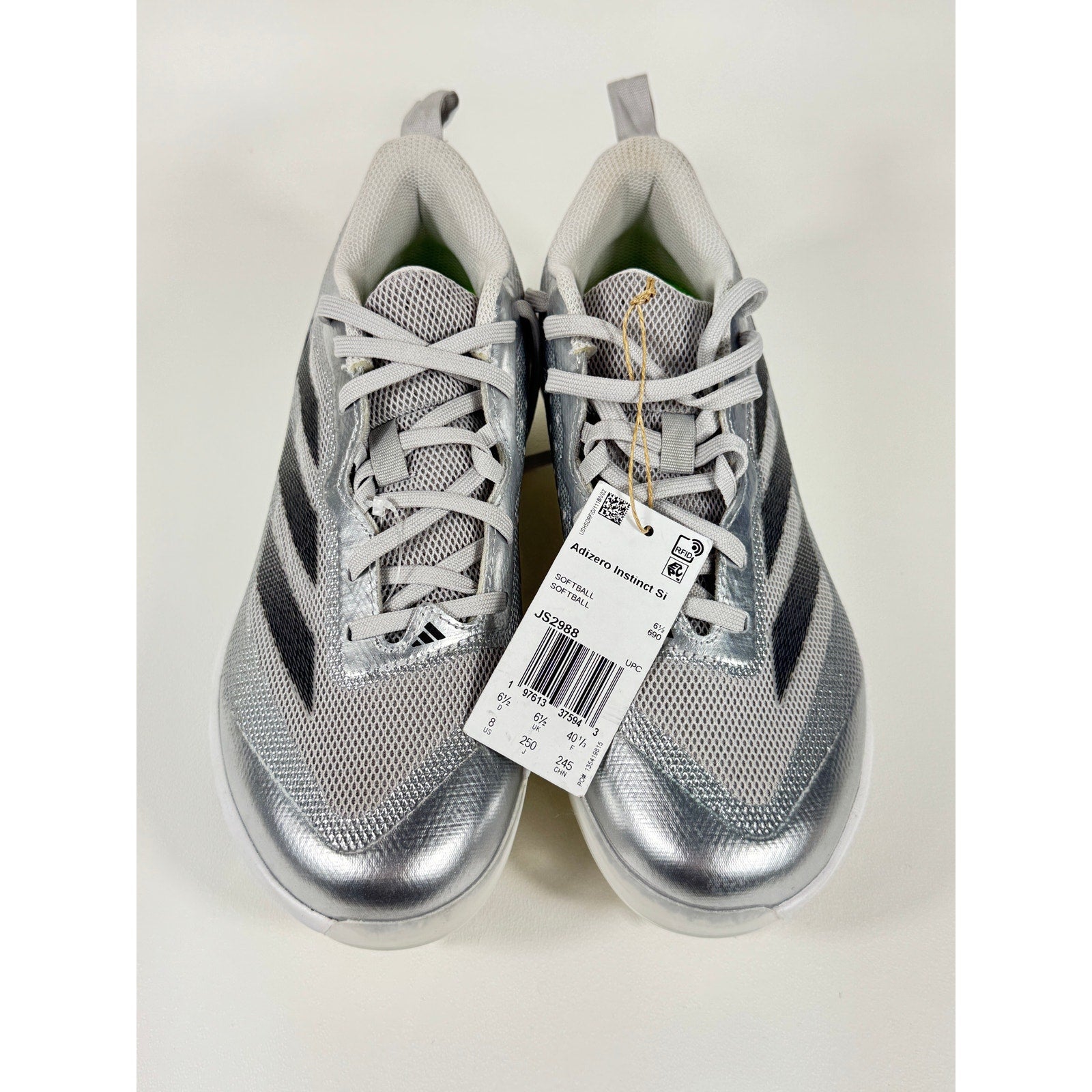 Adidas Adizero Instinct Si Softball Cleats Silver Black Women’s 8 JS2988 NWT