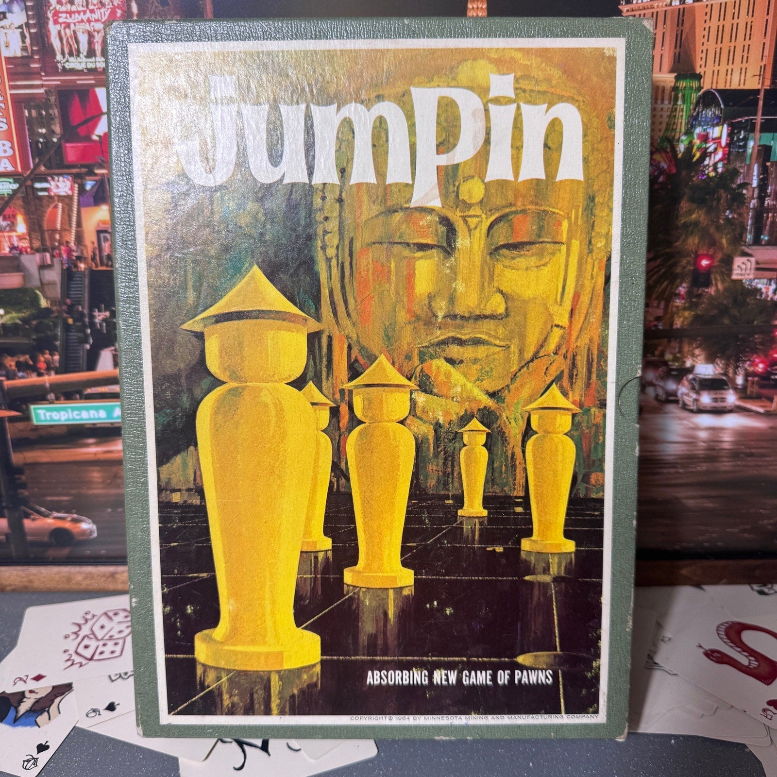 Vintage 1964 Jumpin Board Game 3M Bookshelf Series Complete Box Instructions