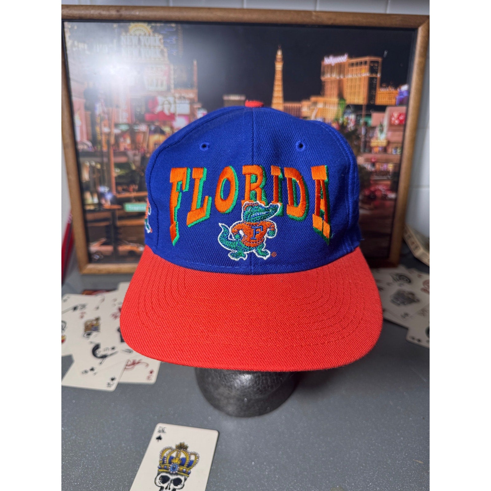 Vintage Florida Gators Snapback Hat Falcon Headwear 90s NCAA Big Logo Cap