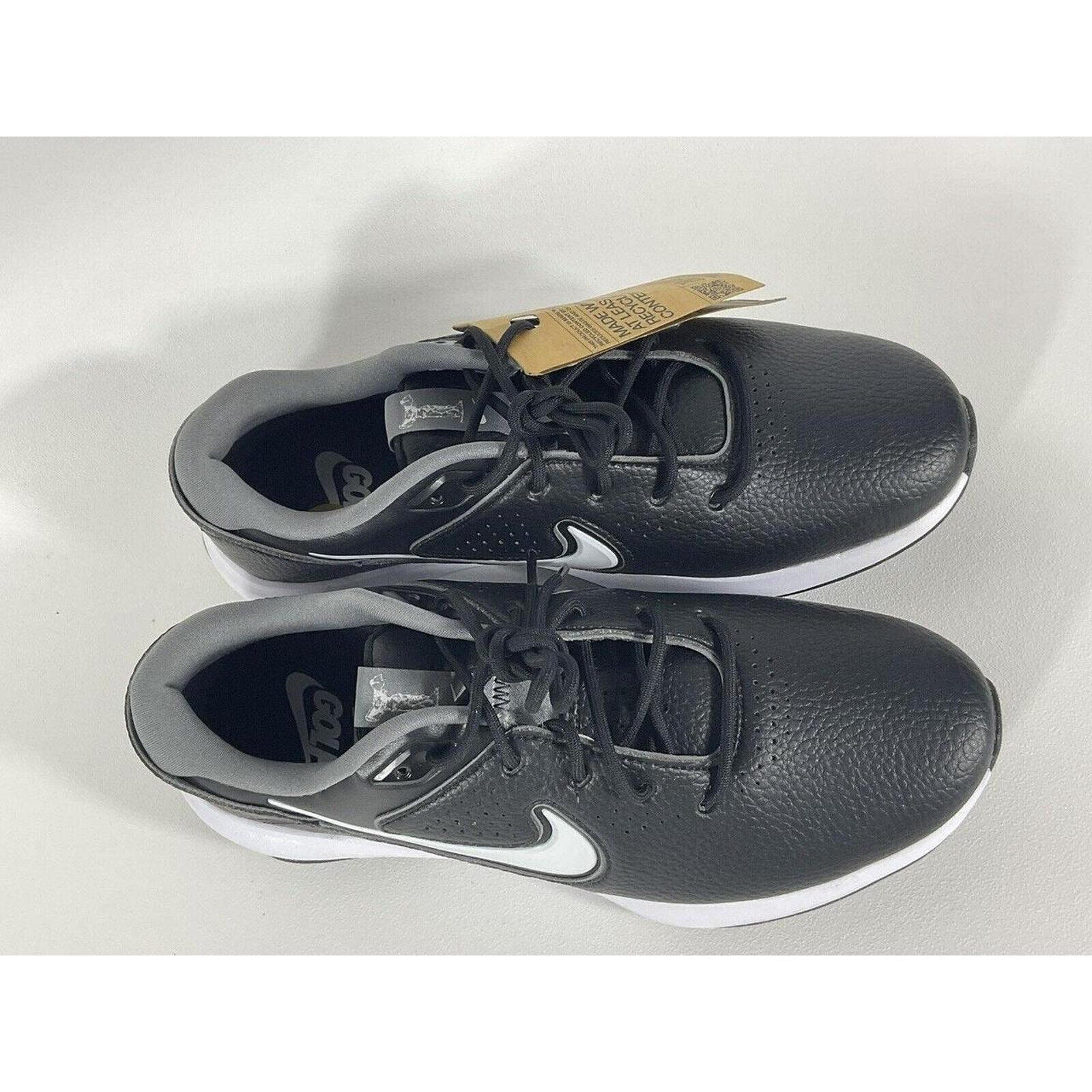 Nike Air Victory Pro 3 Golf Shoes Sz 8 Black White Grey Tiger Woods Spikes
