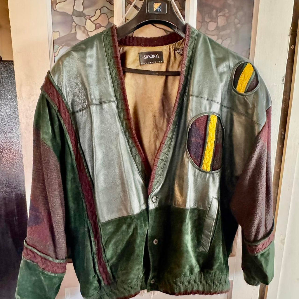 Vintage saxony collection patchwork leather