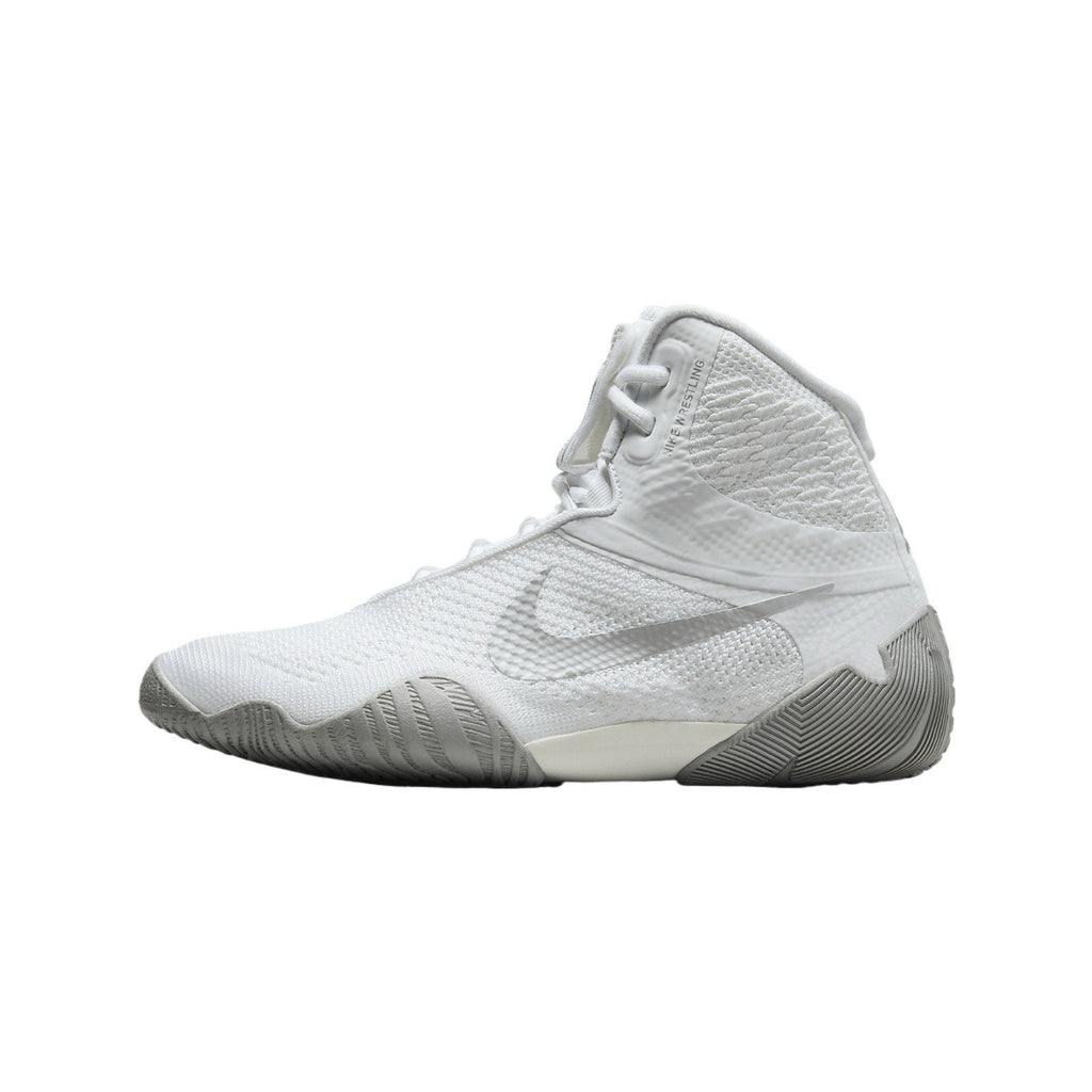 Nike Tawa Wrestling Shoes CI2952-100 White Metallic Silver Flyknit Men’s 11 New