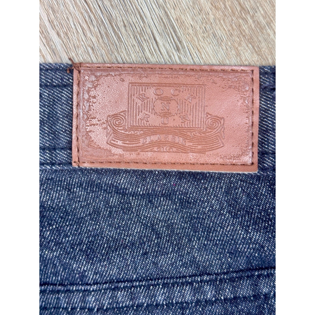 Y2K Rock N Run Relax Fit Baggy Wide Leg Skater Hip Hop Jeans Men’s 36x32