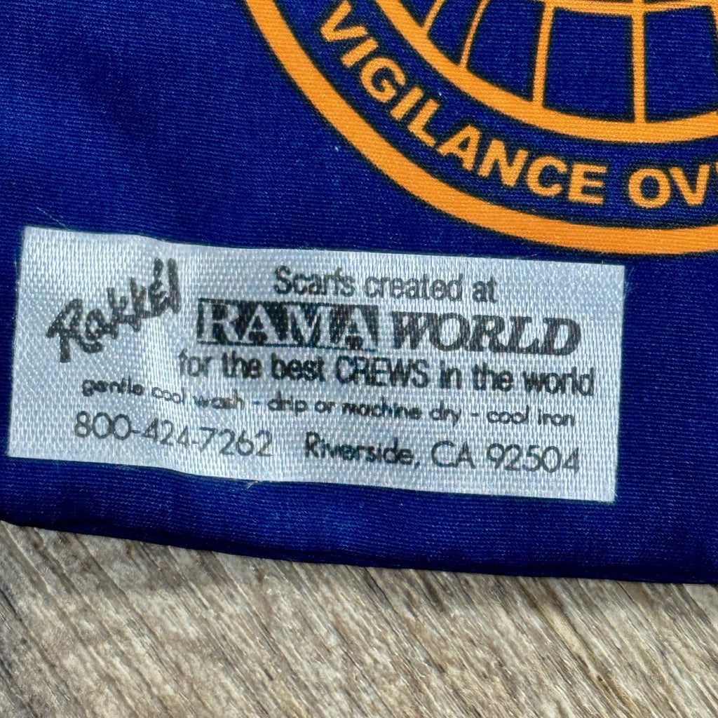VTG 1990s RAMA World 1st Command & Control Squadron Flight Scarf USAF Space 46”