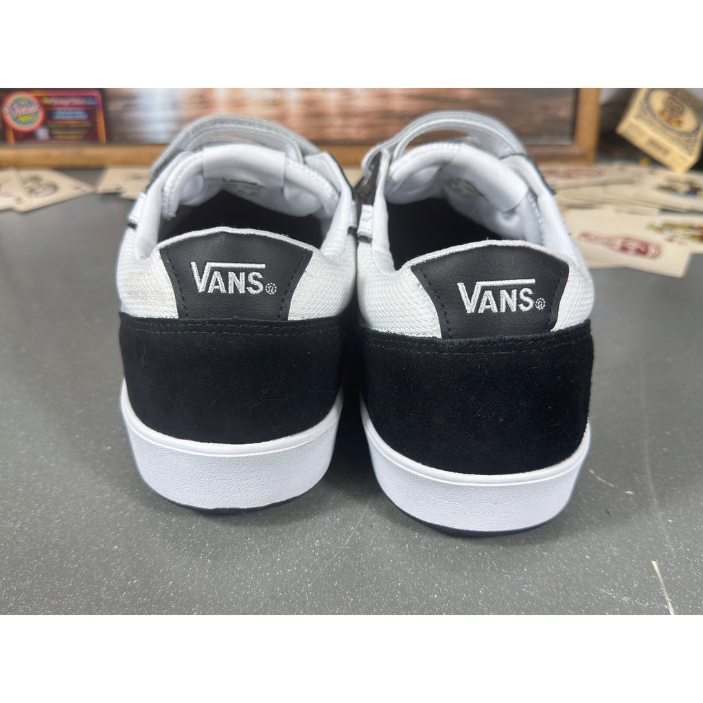 Vans Sport Low Velcro Strap Black White Sneakers Men’s 13 VN721356 New
