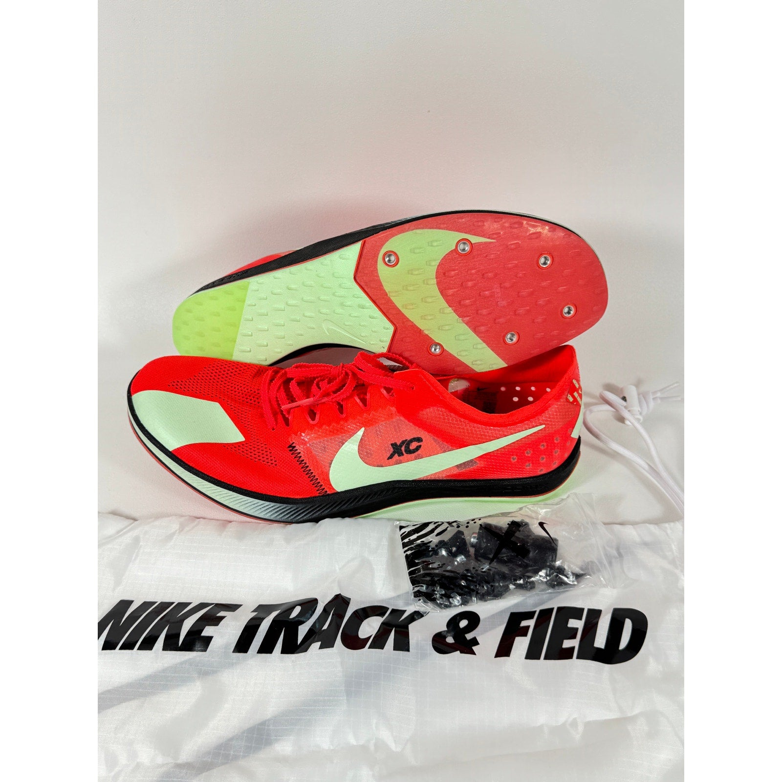 Nike Zoom Rival XC Track and Field Distance Spikes DX7992 600 Volt Red Mens 13