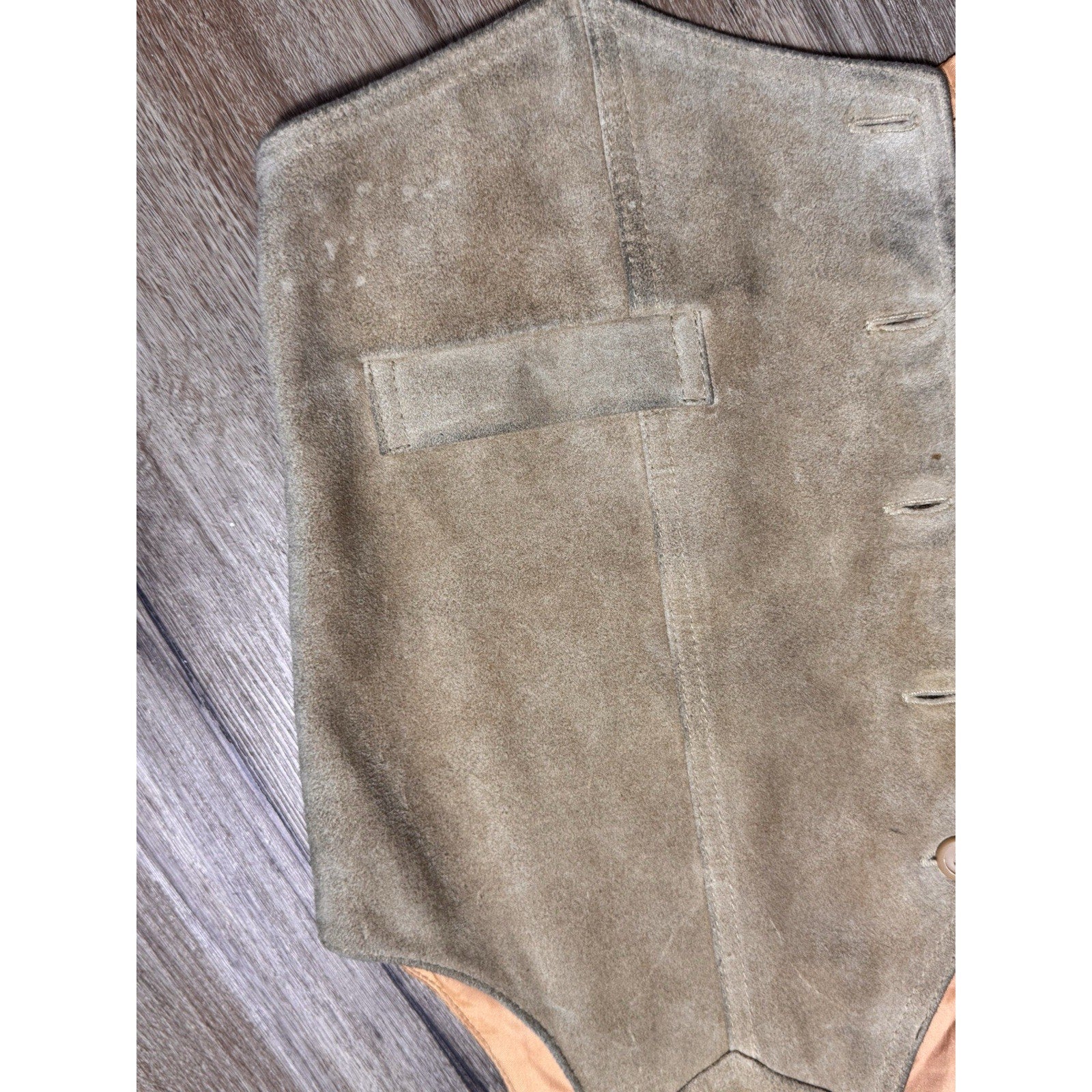 Vintage 70's Gap Cowhide Leather Vest No Size