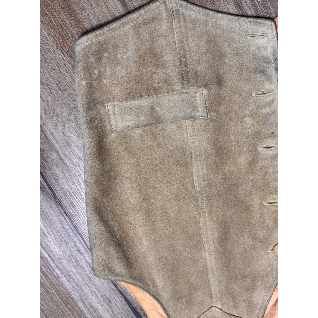 Vintage 70's Gap Cowhide Leather Vest No Size
