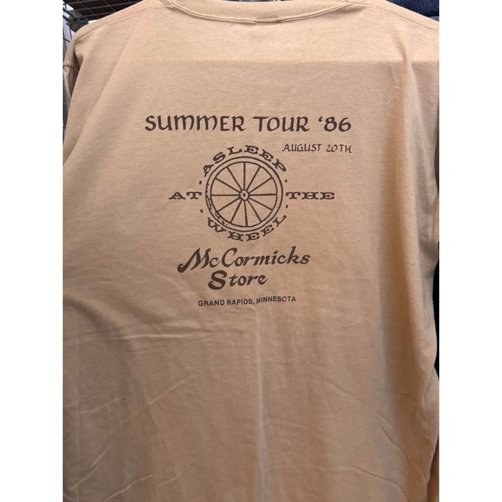 Vintage 1986 McCormicks Store Summer Tour T Shirt XL 46 Single Stitch USA