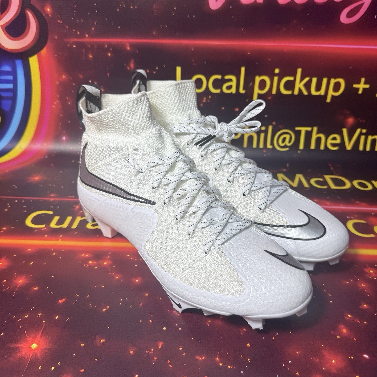 Nike Vapor Edge 360 Untouchable Football Cleat White FQ0235-102 Men's Size 8
