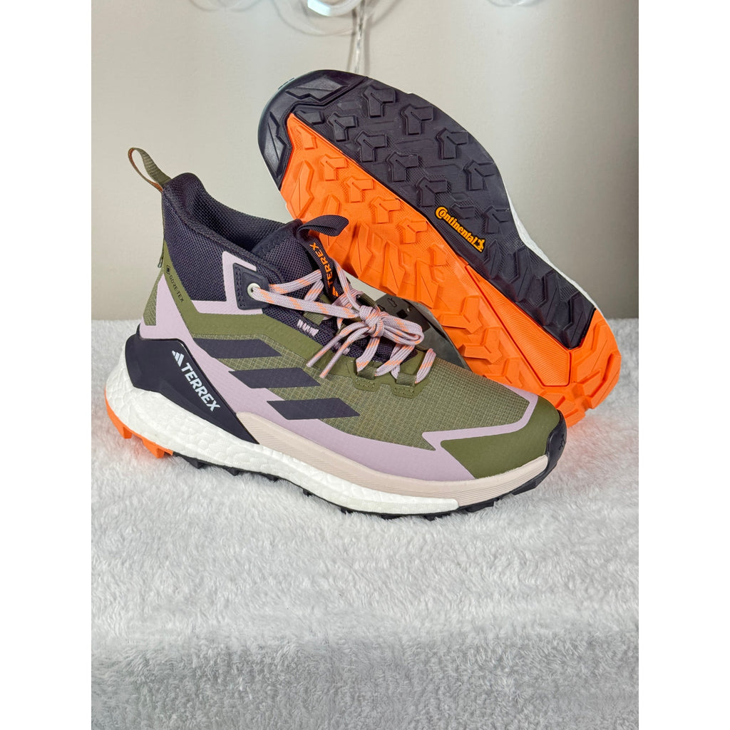 Terrex Free Hiker 2 GTX Green Boost Trail Hiking Shoes IH3531 Women’s 7 Men 5.5