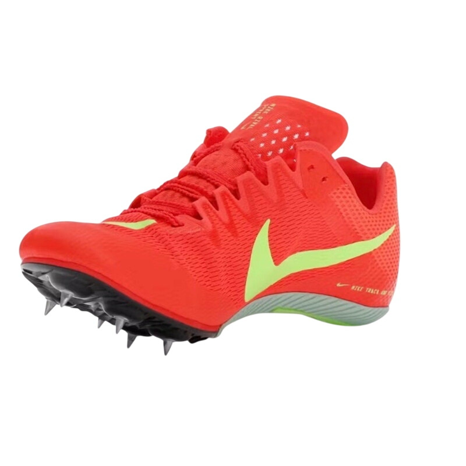 Nike Zoom Rival Sprint Track No Spikes Bright Crimson Volt FZ9663-600 Sz 11 Read