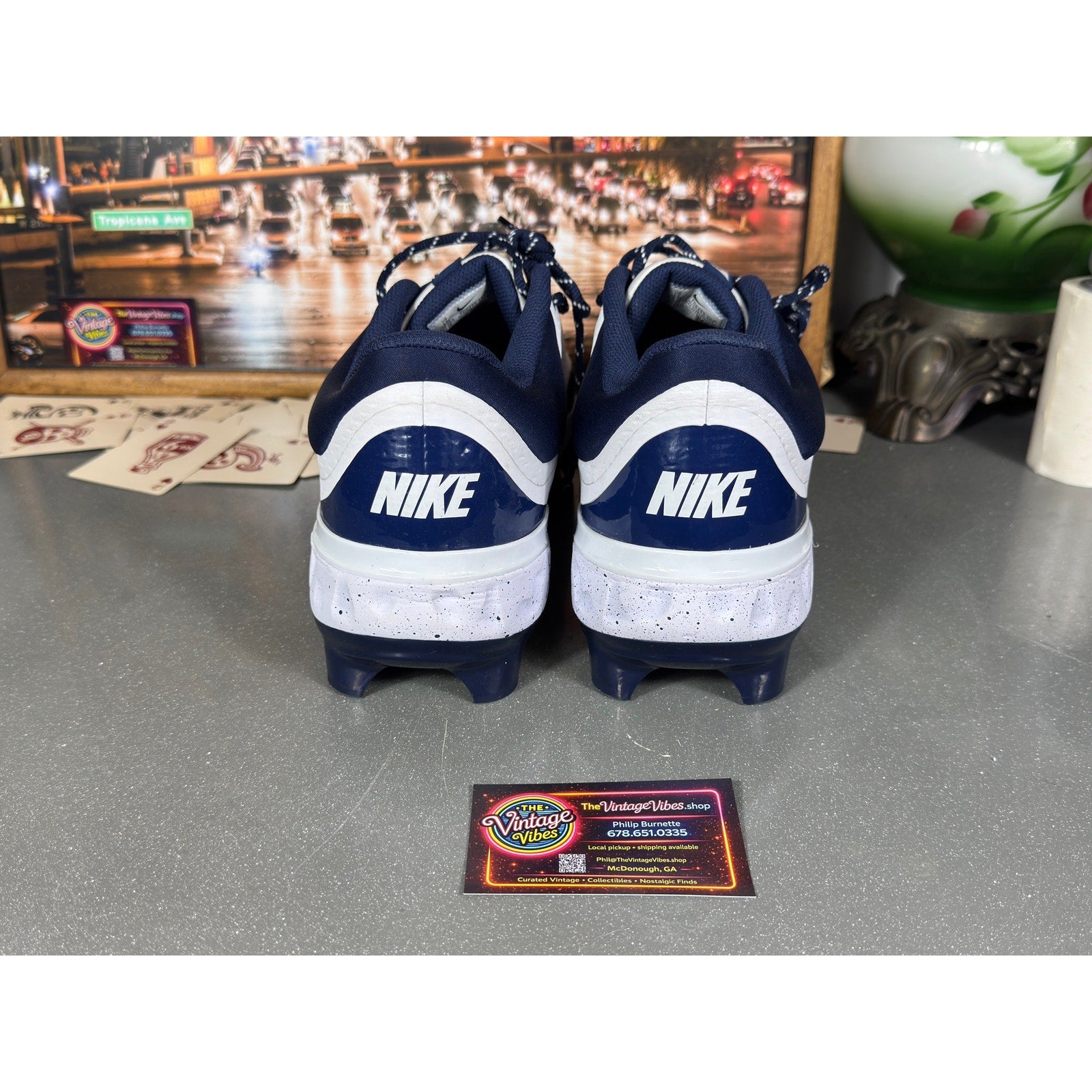 Nike Alpha Huarache Elite 4 Low MCS Baseball Cleats FD6255-107 Men’s Size 15