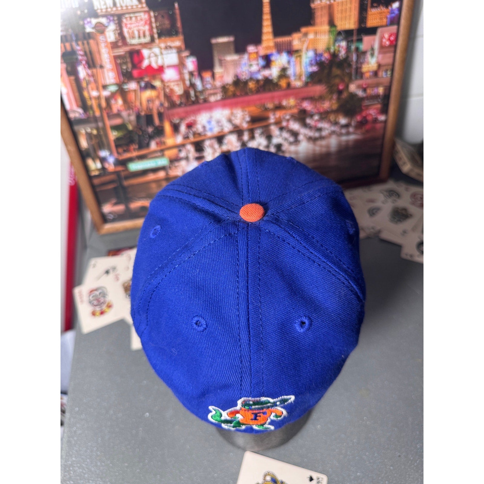 Vintage Florida Gators Gothic Script Fitted Hat USA Made Wool Size 7 NCAA