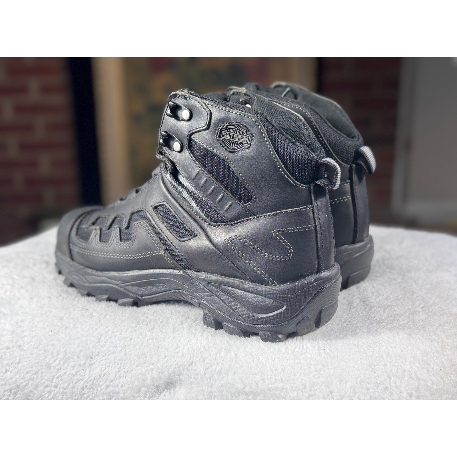 Harley-Davidson Tactical Hiking Combat Boots Black Men’s Size 9 M D93077 Riding