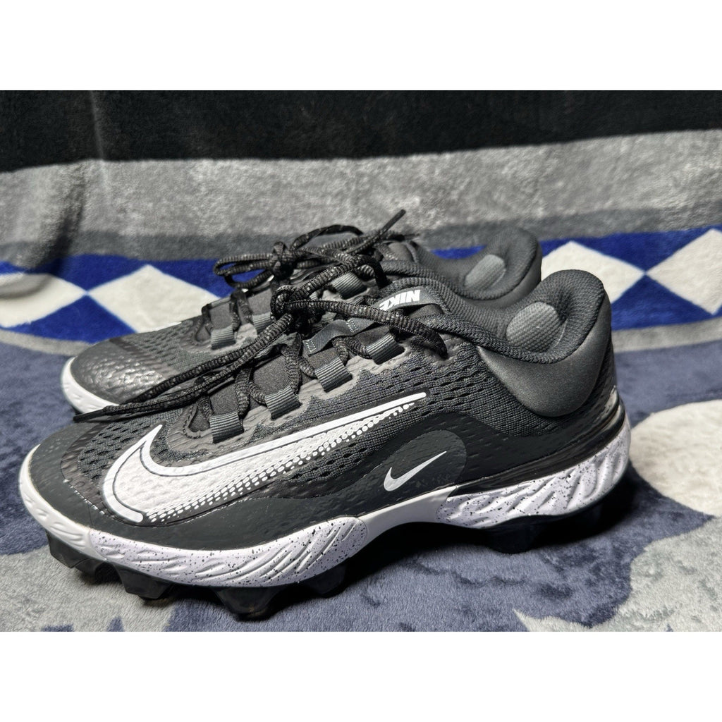 Nike Alpha Huarache Elite 4 MCS Baseball Cleat Black White FD6221-003 Sz 14