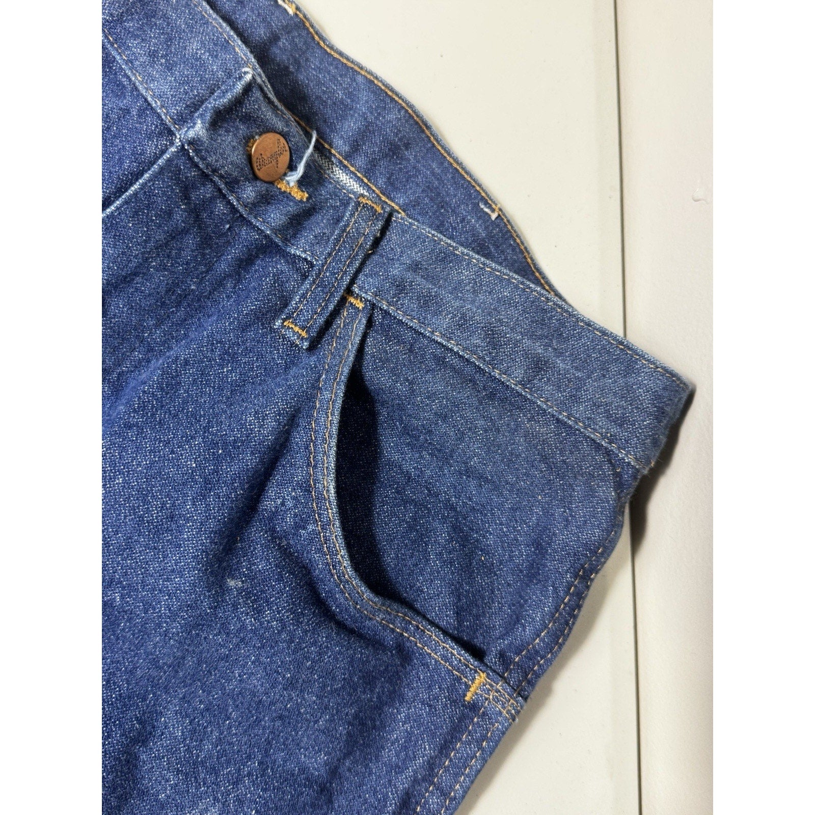 Wrangler 936NAV Cowboy Cut Slim Fit Jeans 34x32 Blue Western Denim