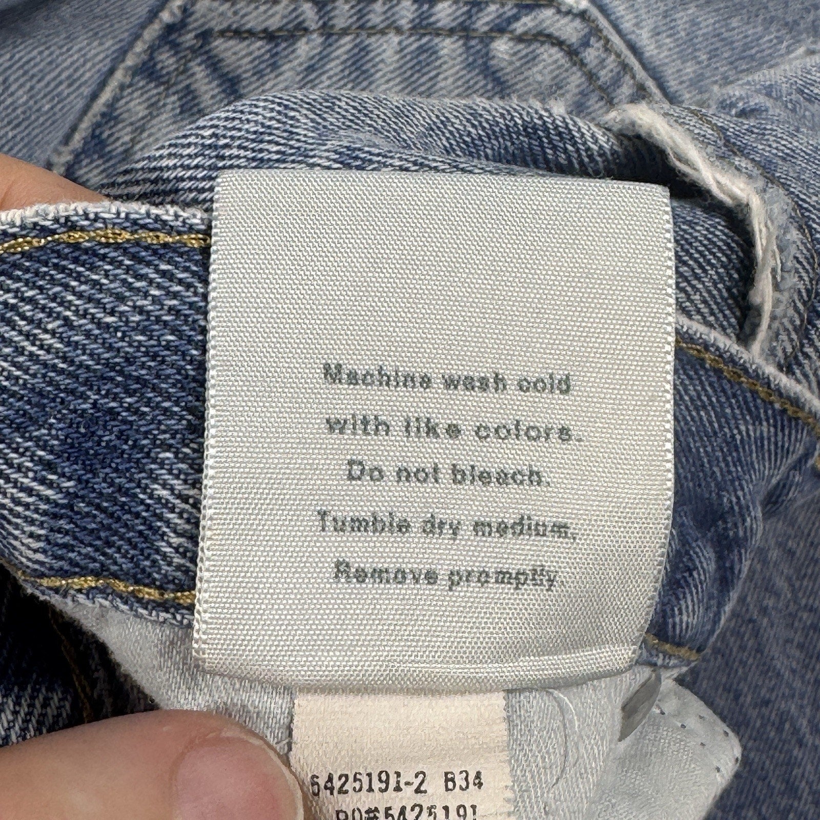Carhartt B42 Relaxed Fit Jeans Mens 40x30 Distressed Workwear Denim Made Mexico