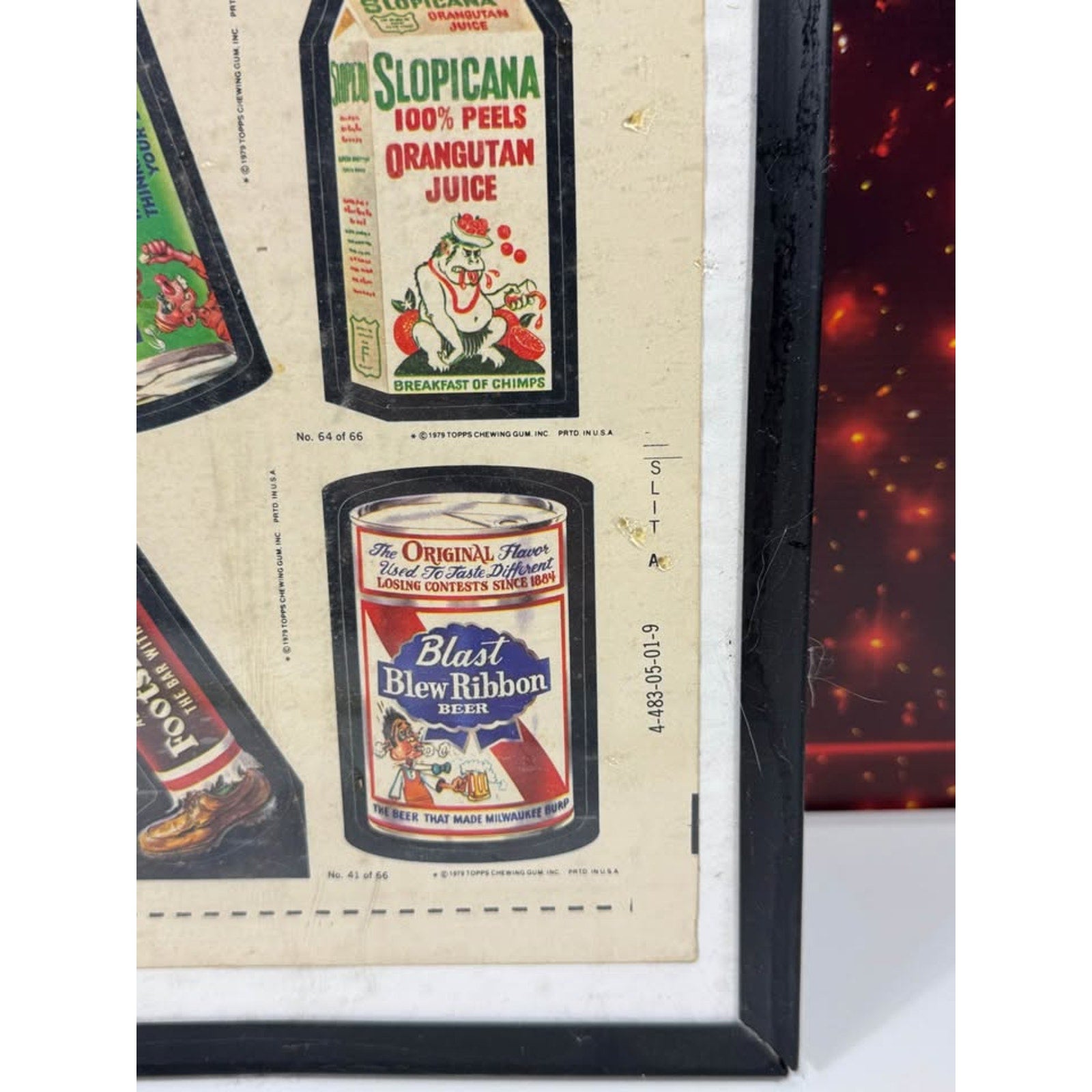 Original 1979 Topps Wacky Packages Cards Uncut Sheet Vintage Display 66 Labels