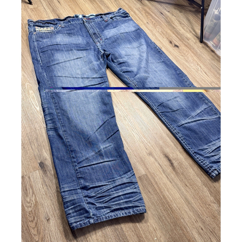 Y2K CStar by Ciano Farmer 905 Boot Cut Studded Embroidered Jeans Tag 50B 48x32