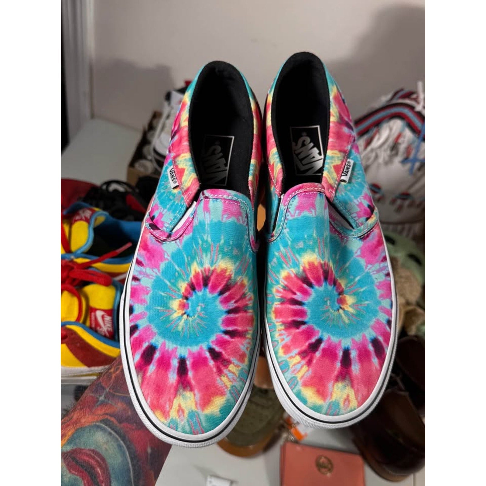 Vans Classic Slip-On Tie Dye Multicolor Canvas Sneakers
Women’s US 10 - Men’s 8