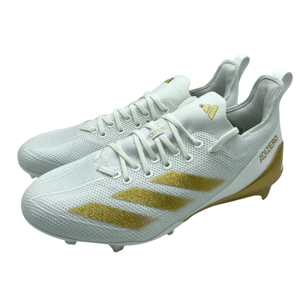 Adidas Adizero Electric+ Football Cleats White Gold IE3287 Men’s 11 New NWT