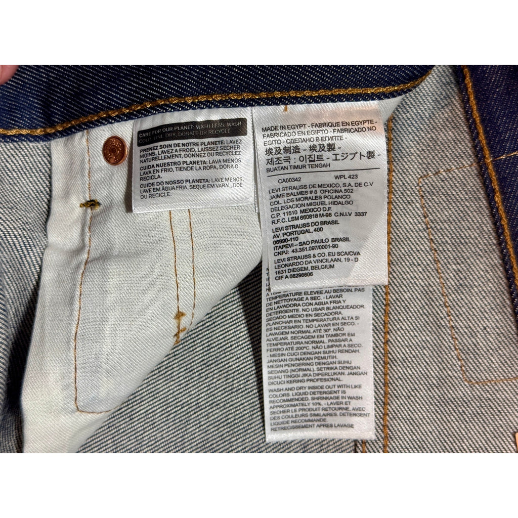Levi’s 501 STF Shrink To Fit Raw Denim Button Fly Jeans W33x38 NWT 2017 New Y2K