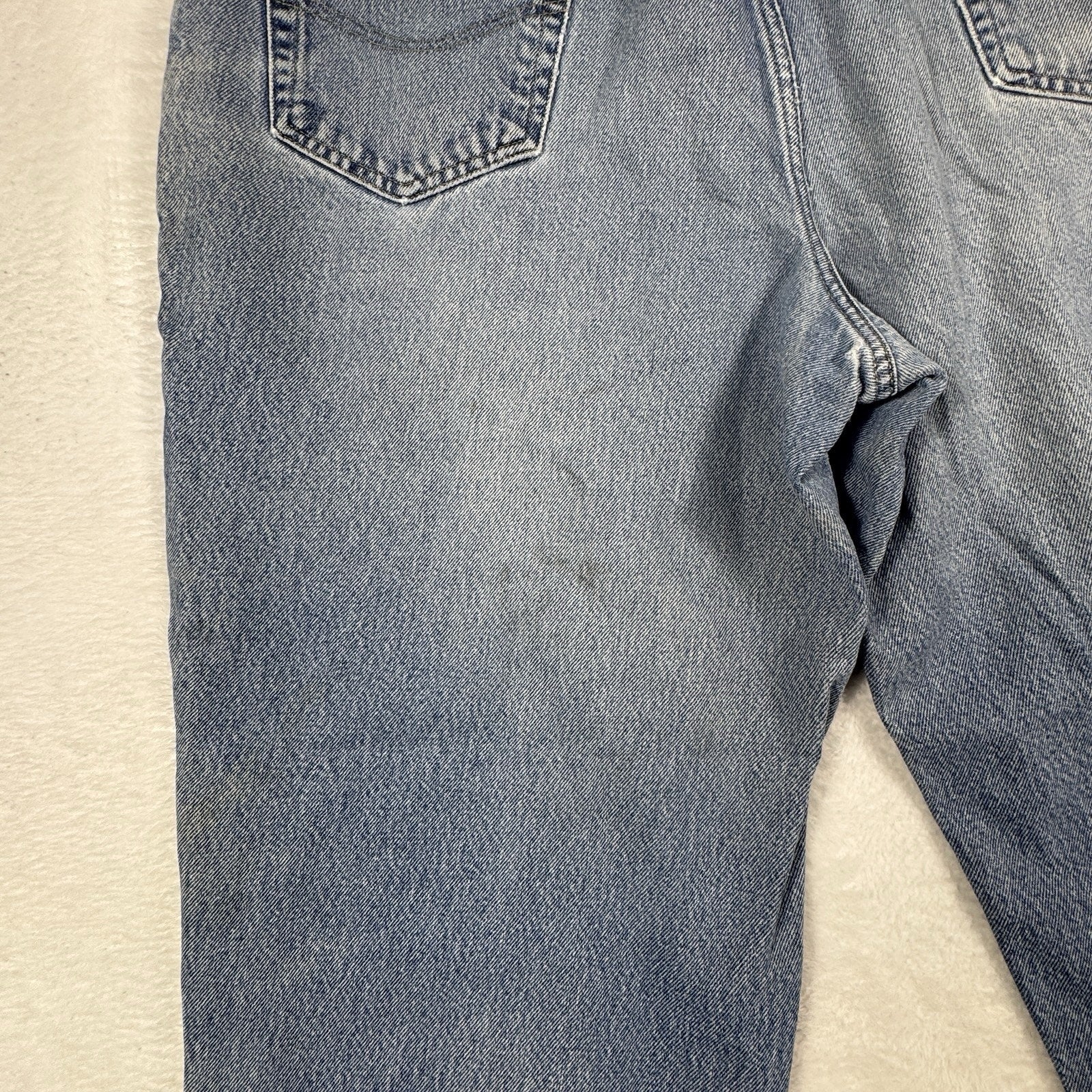 Carhartt B42 Relaxed Fit Jeans Mens 40x30 Distressed Workwear Denim Made Mexico