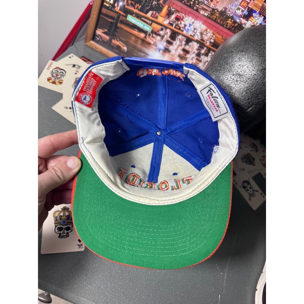 Vintage Florida Gators Snapback Hat Falcon Headwear 90s NCAA Big Logo Cap