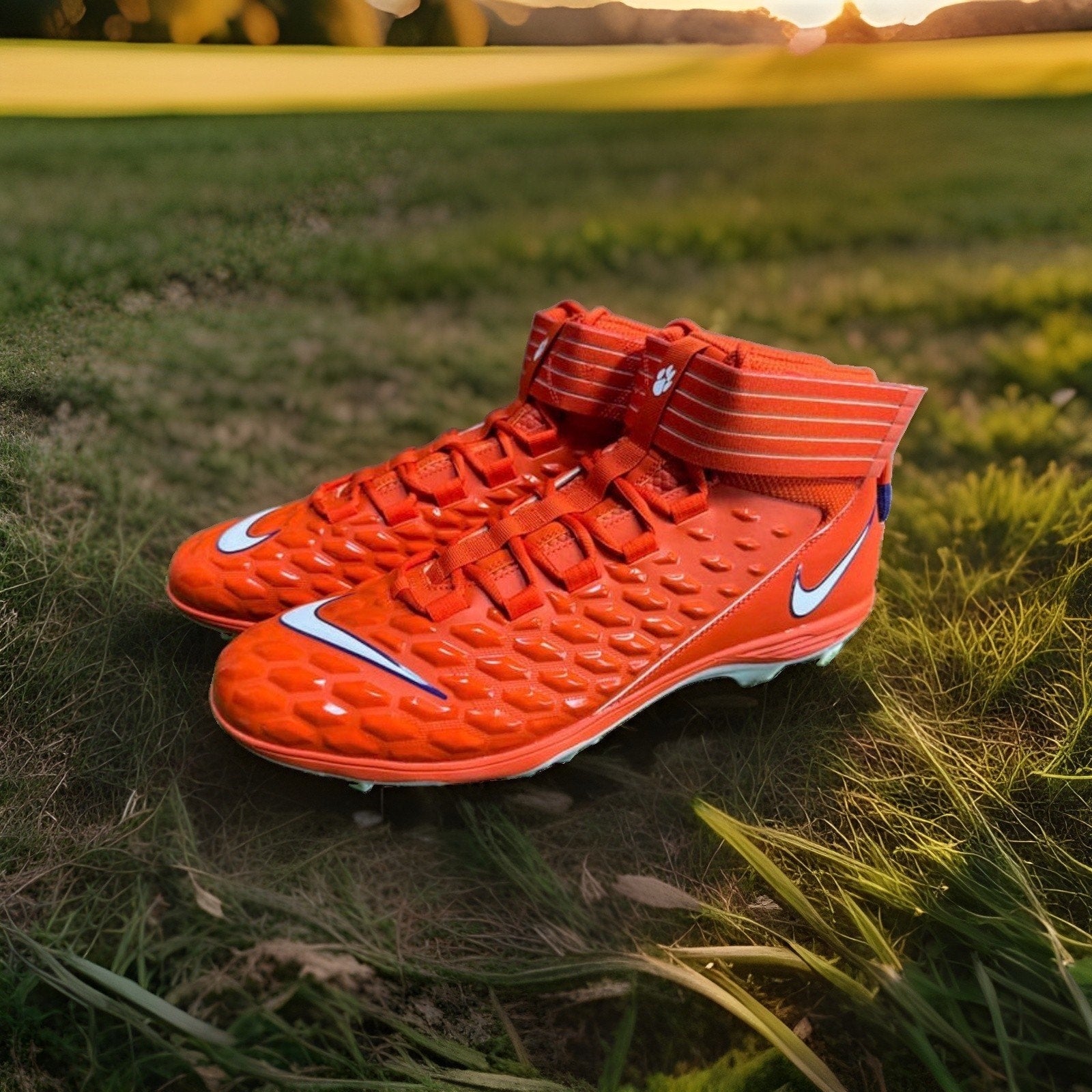 Nike Force Savage Pro 2 PE Clemson Orange Football Cleats CI9869-800 Size 18