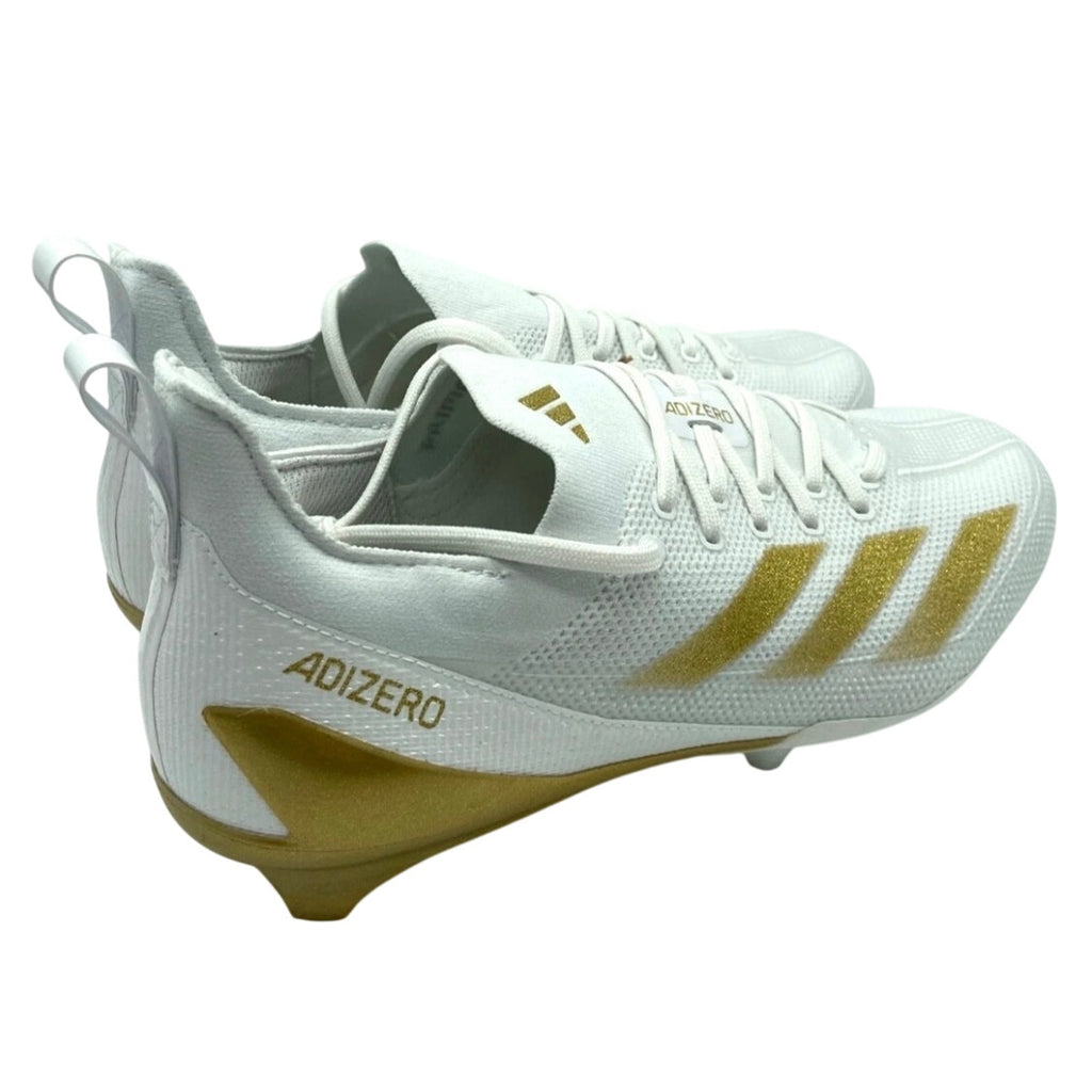 Adidas Adizero Electric+ Football Cleats White Gold IE3287 Men’s 11 New NWT