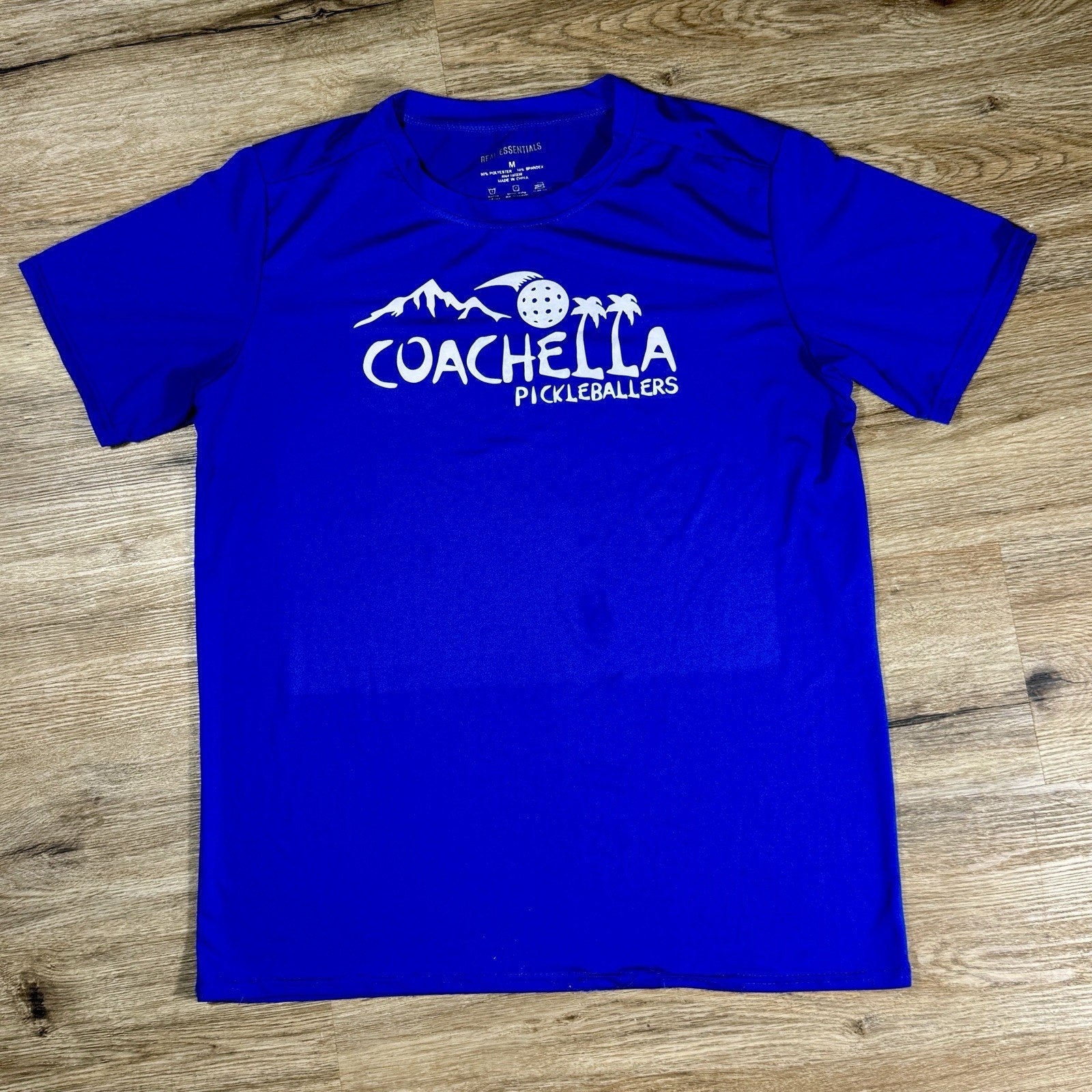 Coachella Pickleballers Music Festival Shirt Men's M Blue Pickleball Club Gym