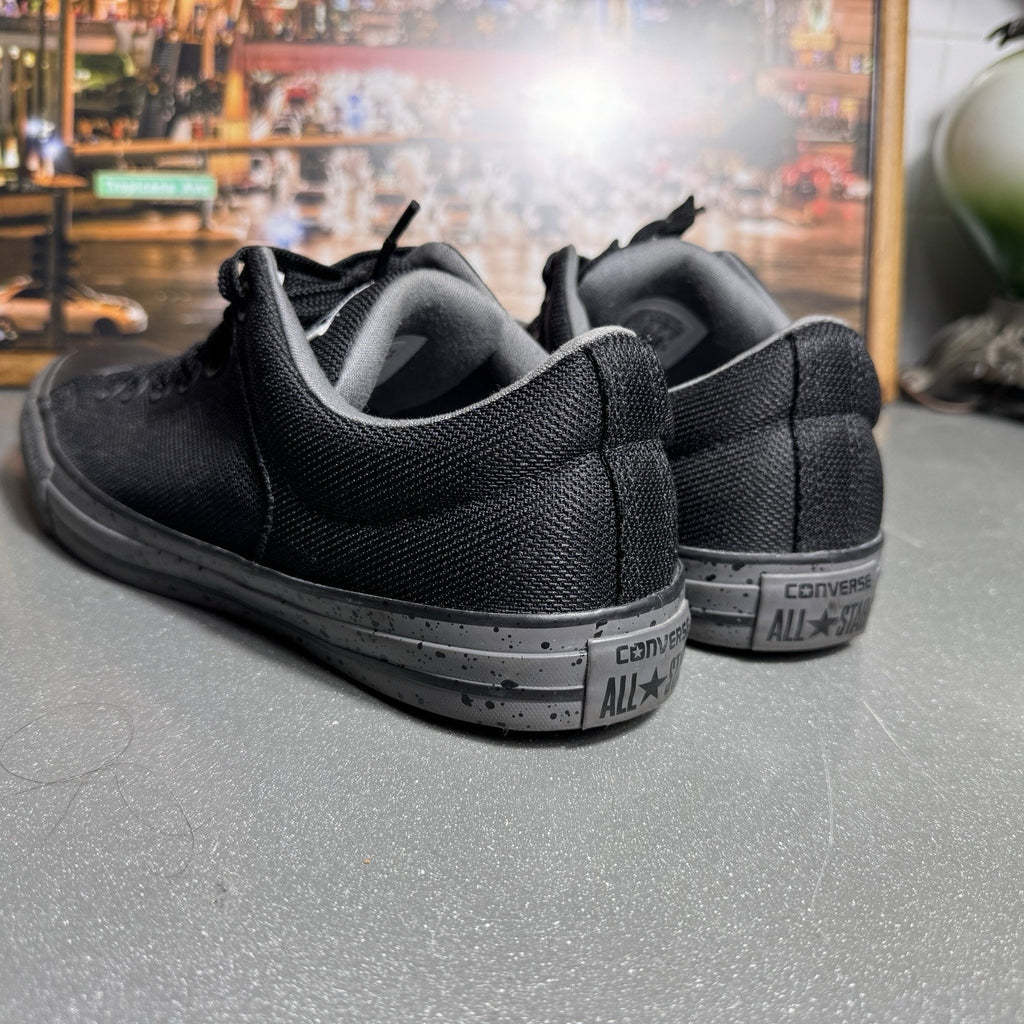 Converse All Star Low 160297C Triple Black Gray Speckled Sneakers Men’s 9.5