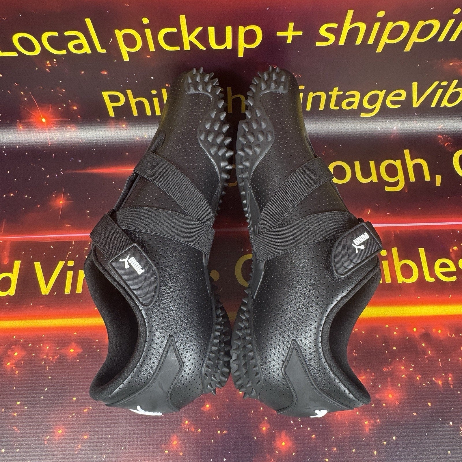 Puma Mostro Perforated Sneakers Black Men’s US 9 EUR 42 Hook & Loop 397331-02