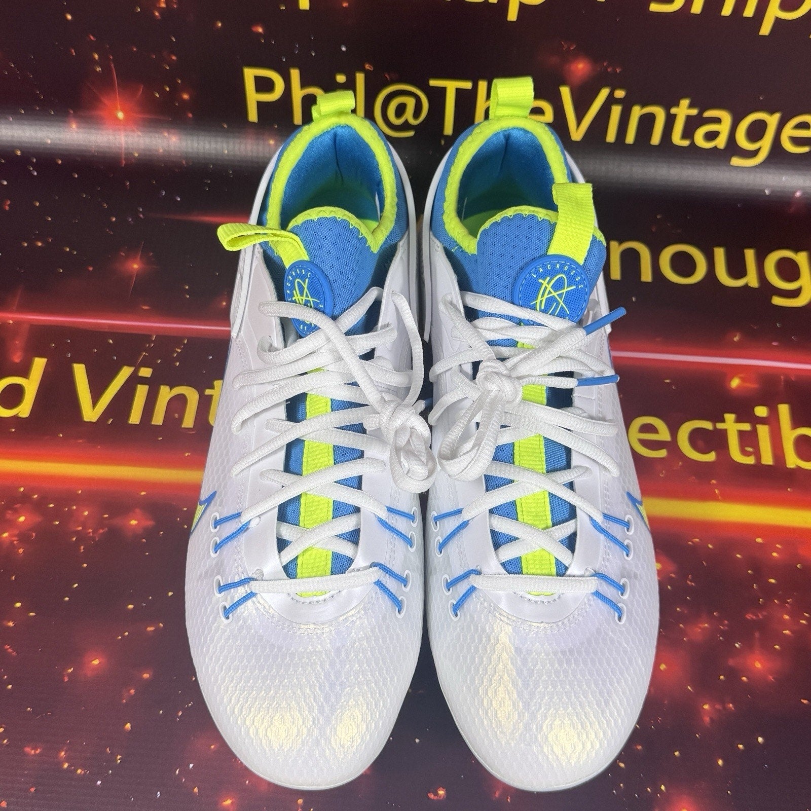 Nike Huarache 9 Elite Low LAX SE Lacrosse Cleats Men's Size 9.5 FV6147-100 New