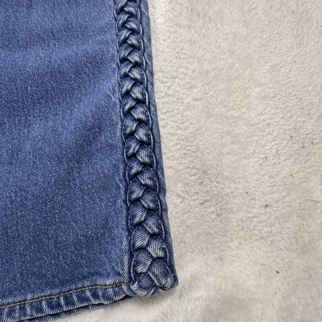 Old Navy Sky-Hi Wide Leg Braided Jeans Womens 18 Extra High Rise NWT Denim