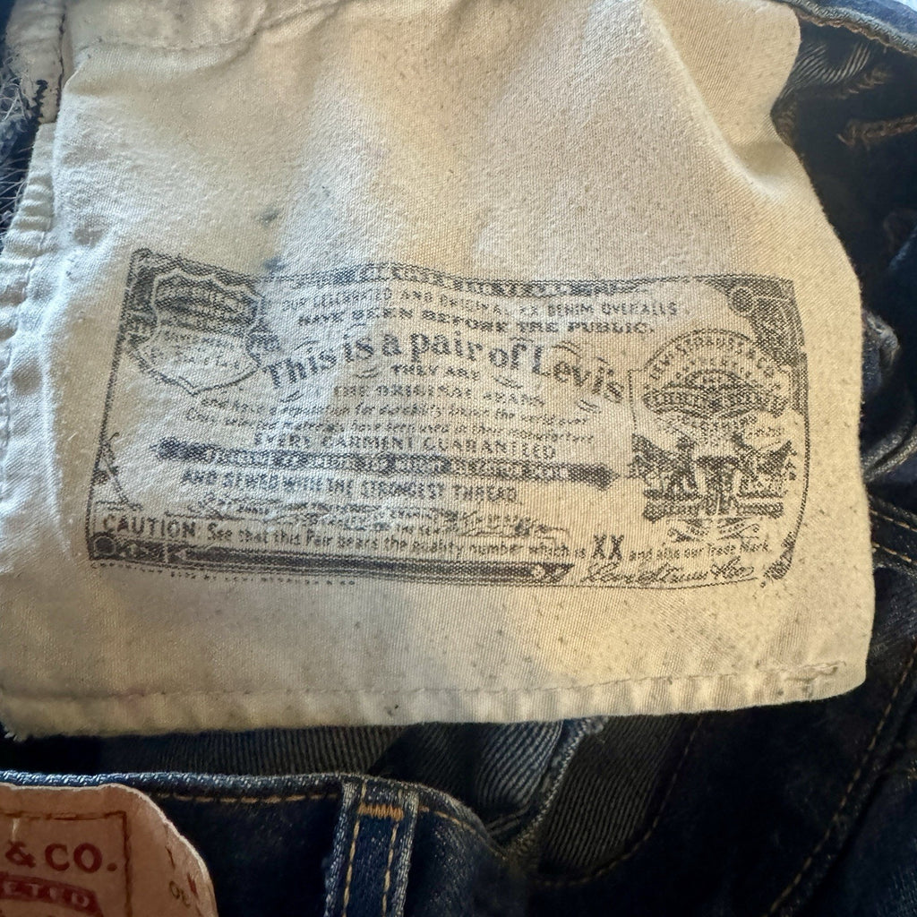 Vtg Men’s Levis 501 Denim Blue Jeans 2007 38x30 Dark Rinse Indigo Button Fly Y2K
