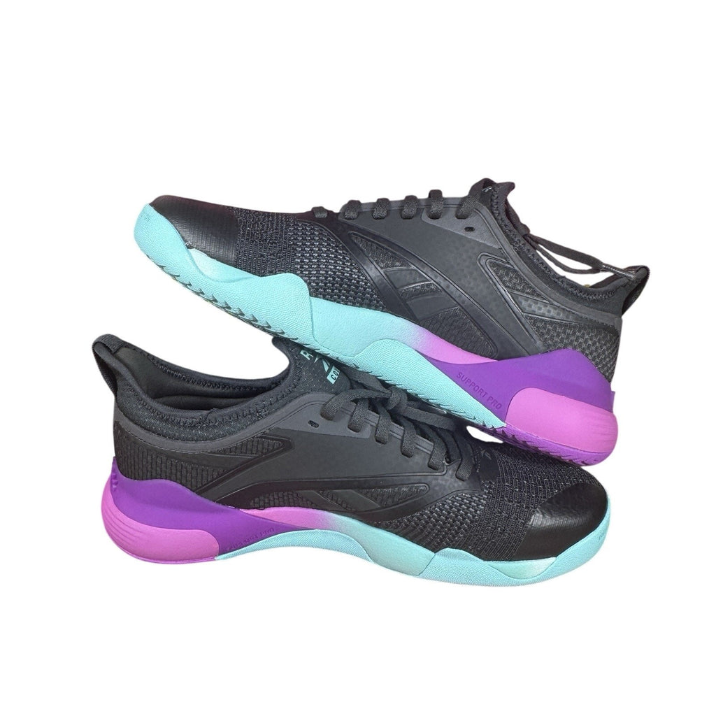 Reebok Nano Court Pickleball Tennis Shoes Grey Purple Aqua 100212266 M10 W11.5