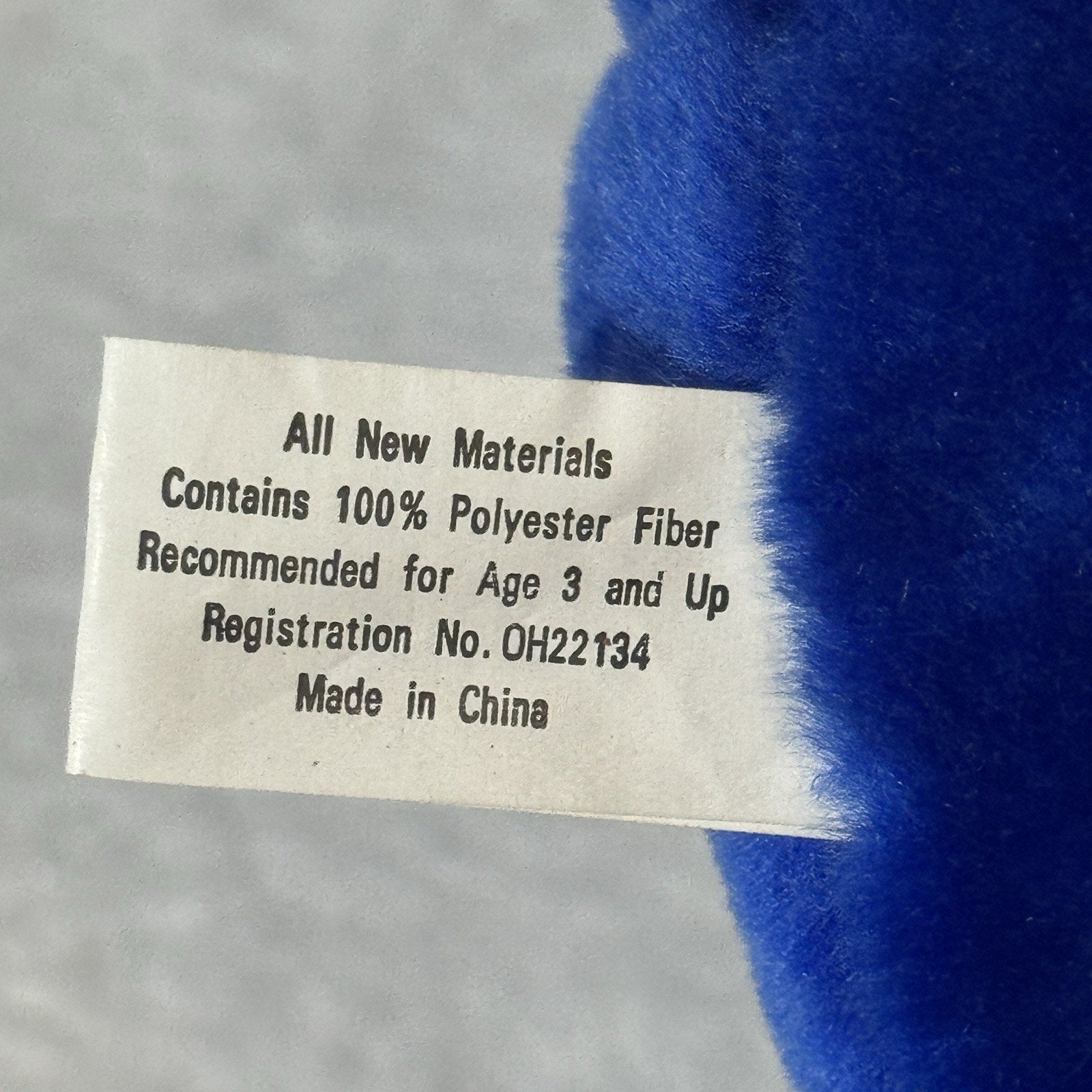 Rare Plush Appeal Blue Elephant Plush Stuffed Animal I Love You Heart Vtg NWT